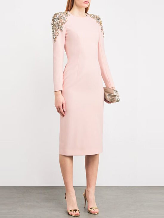 Fashionable Elegant Long Sleeve Sequin Dress